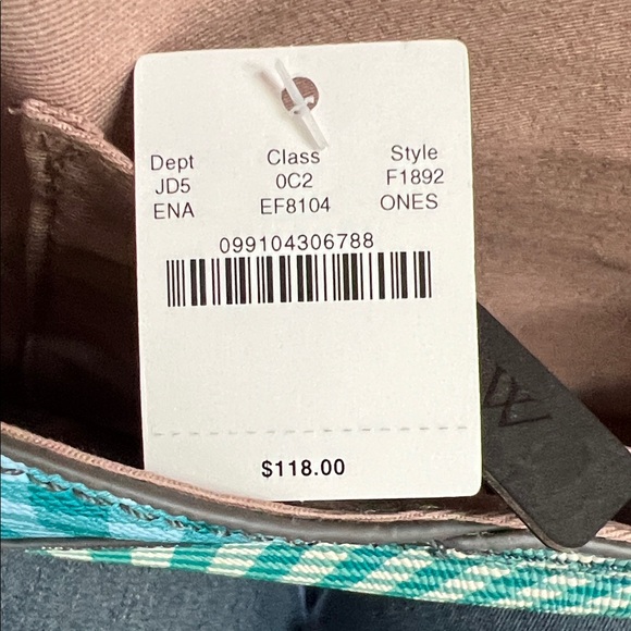 J. Crew Checkered Clutch - Blue and Green Coated Leather NEW - Picture 10 of 14